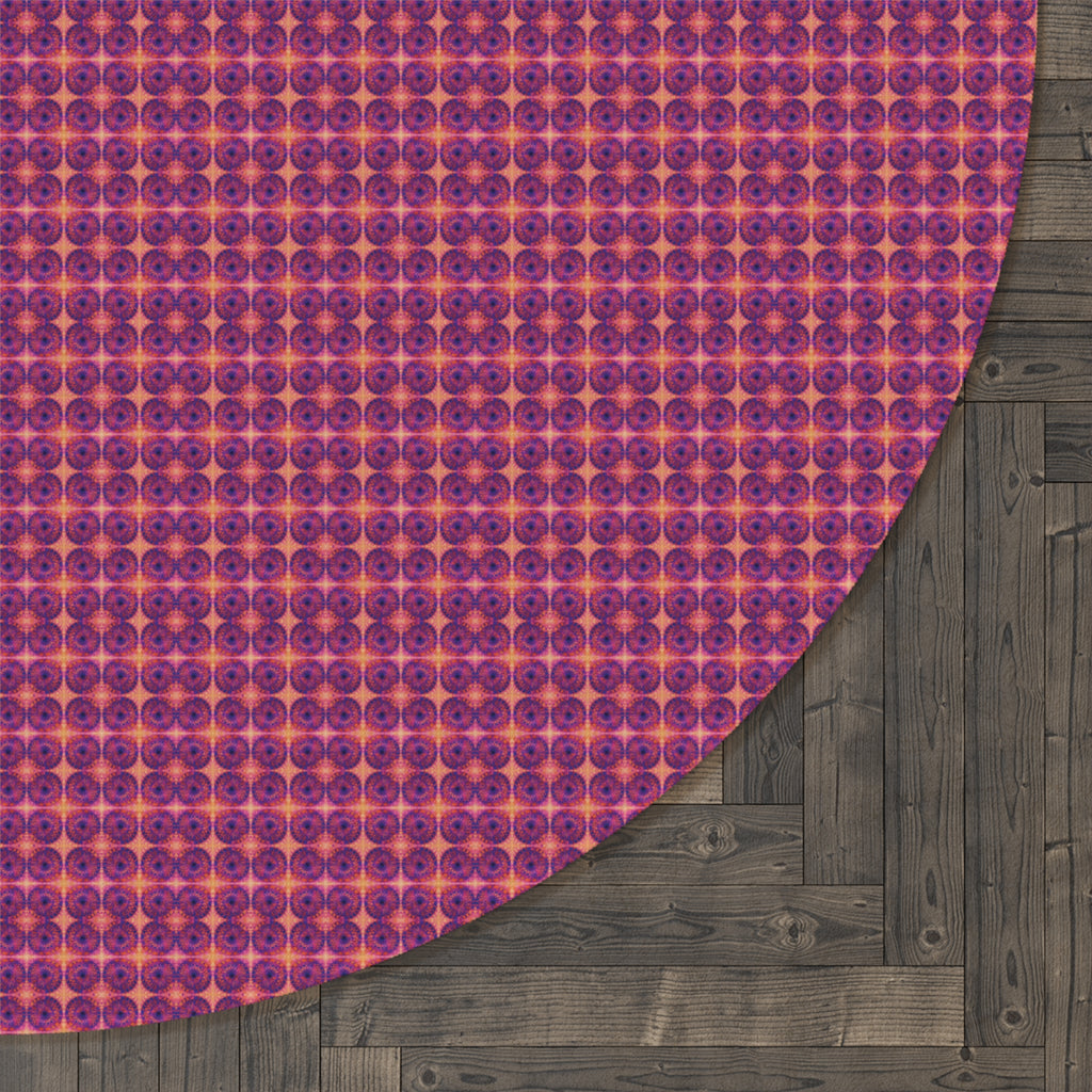 Net Circles by Uta Feinstein Round Rug