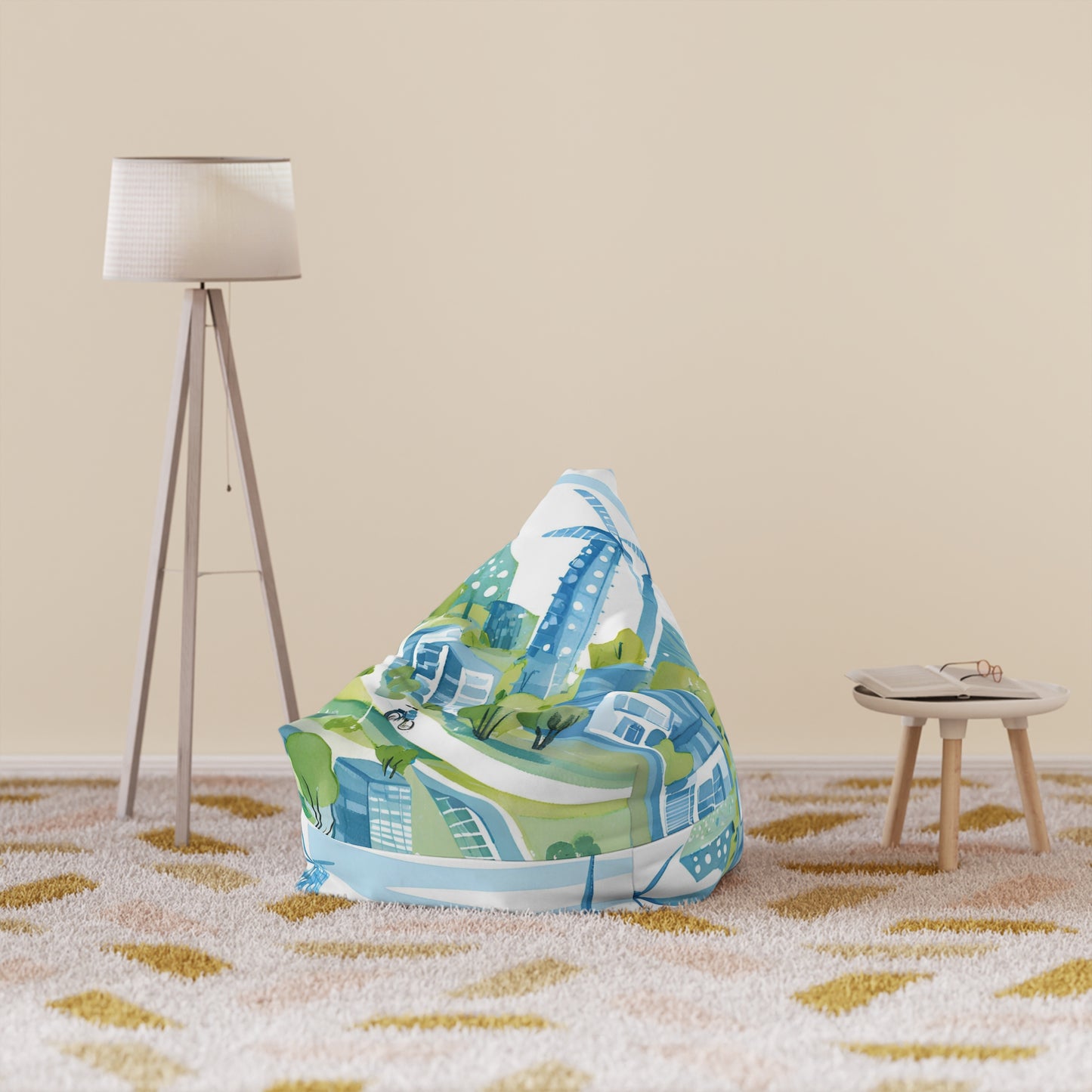 The City Bean Bag Chair Cover