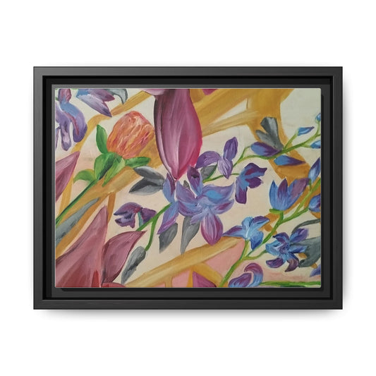 'A Dream of Flowers' Framed Canvas Art