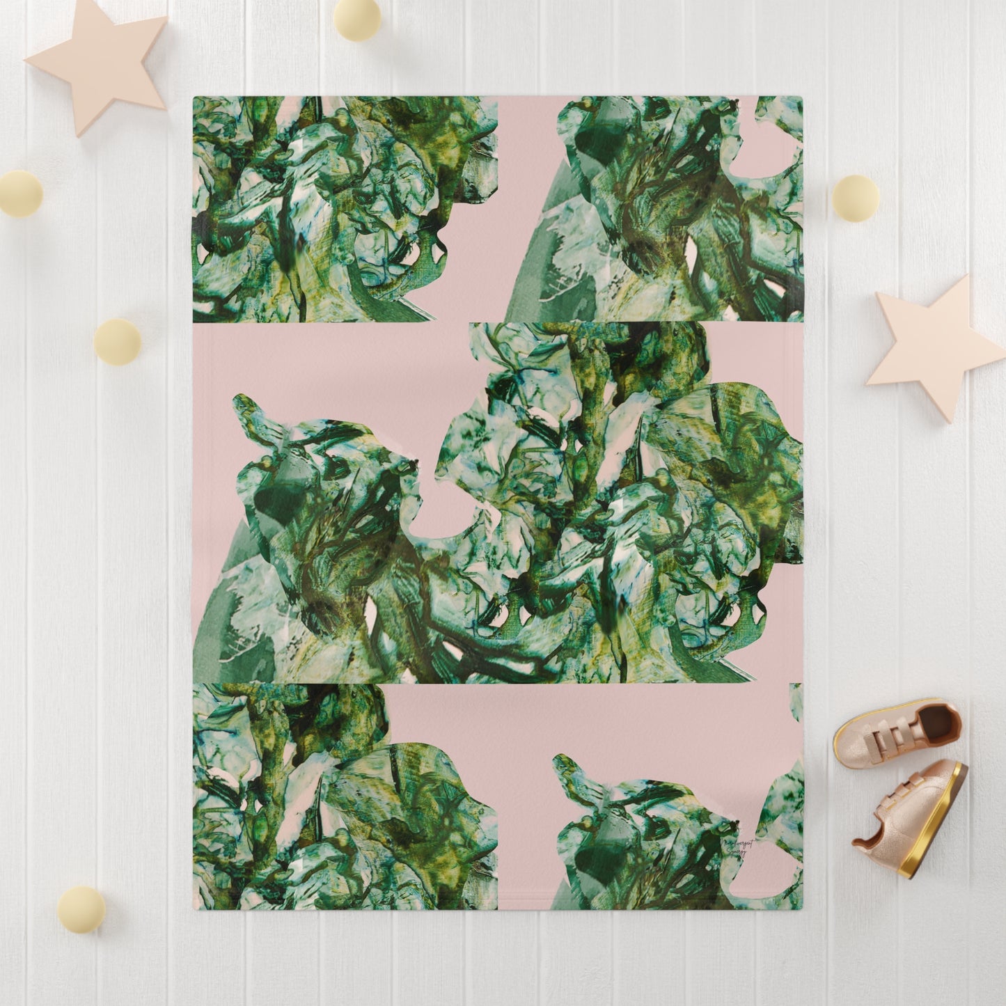 Vegetating by Lu Meng Soft Fleece Baby Blanket