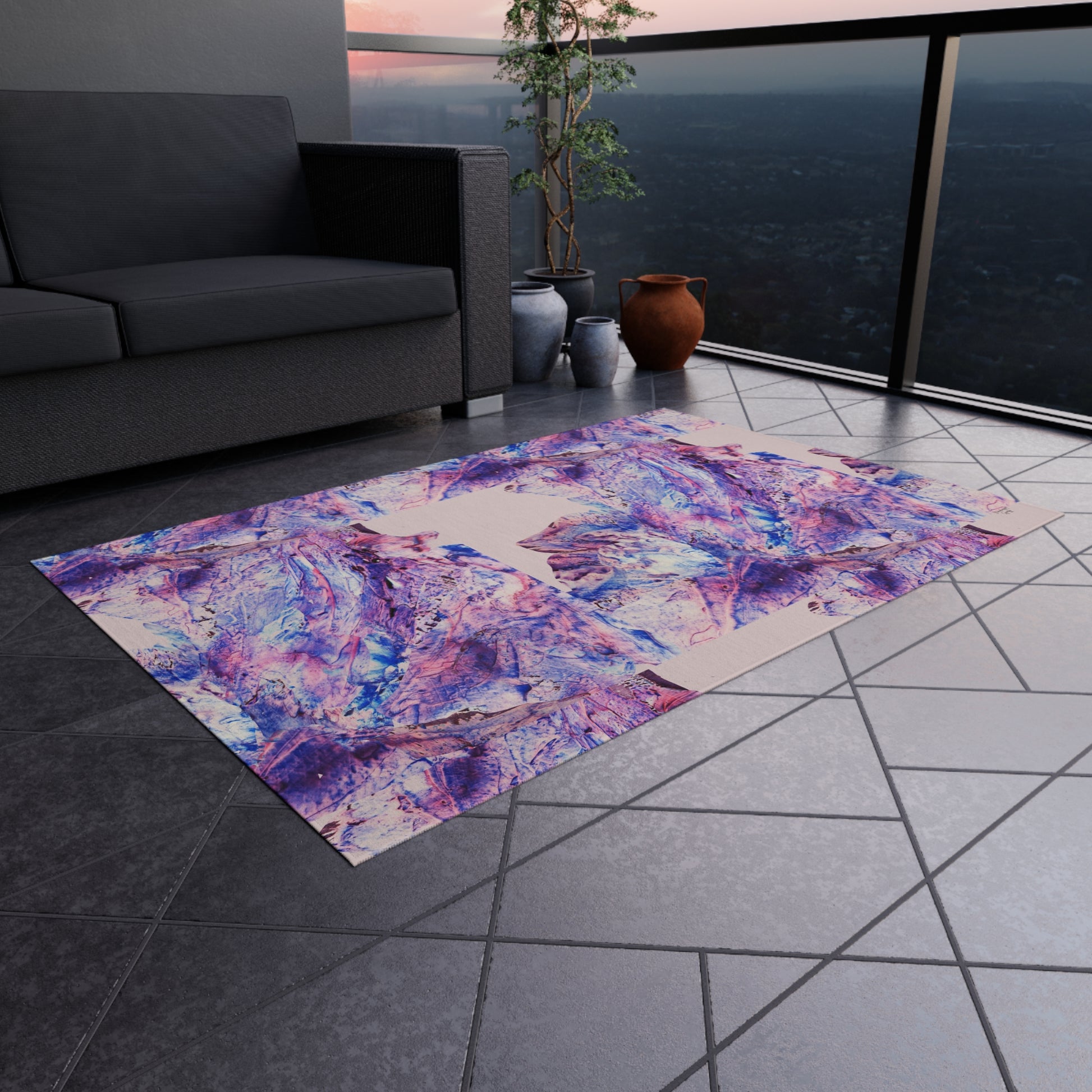 Butterfly by Lu Meng Outdoor Rug