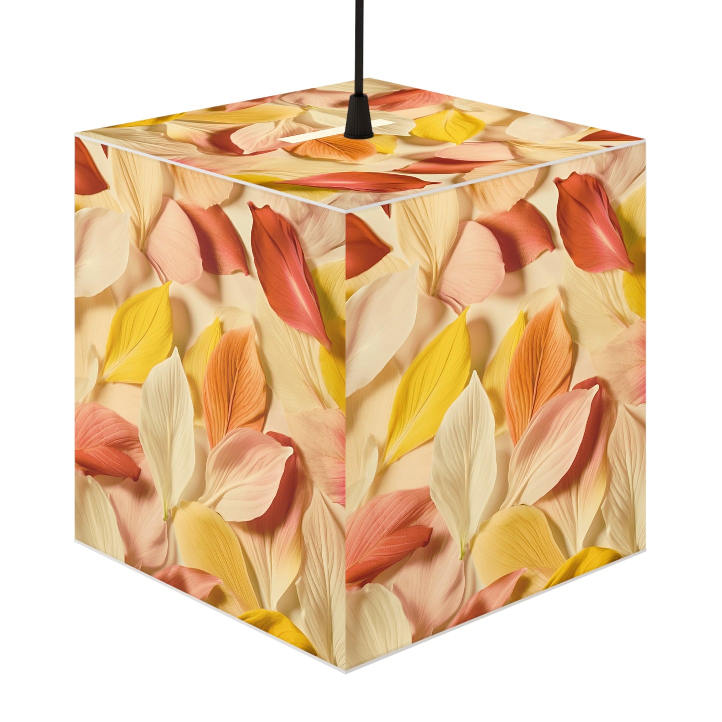 Textured Petals Light Cube Lamp Box