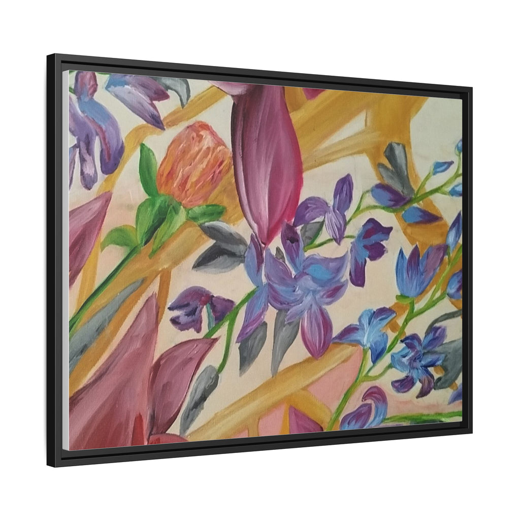 'A Dream of Flowers' Framed Canvas Art