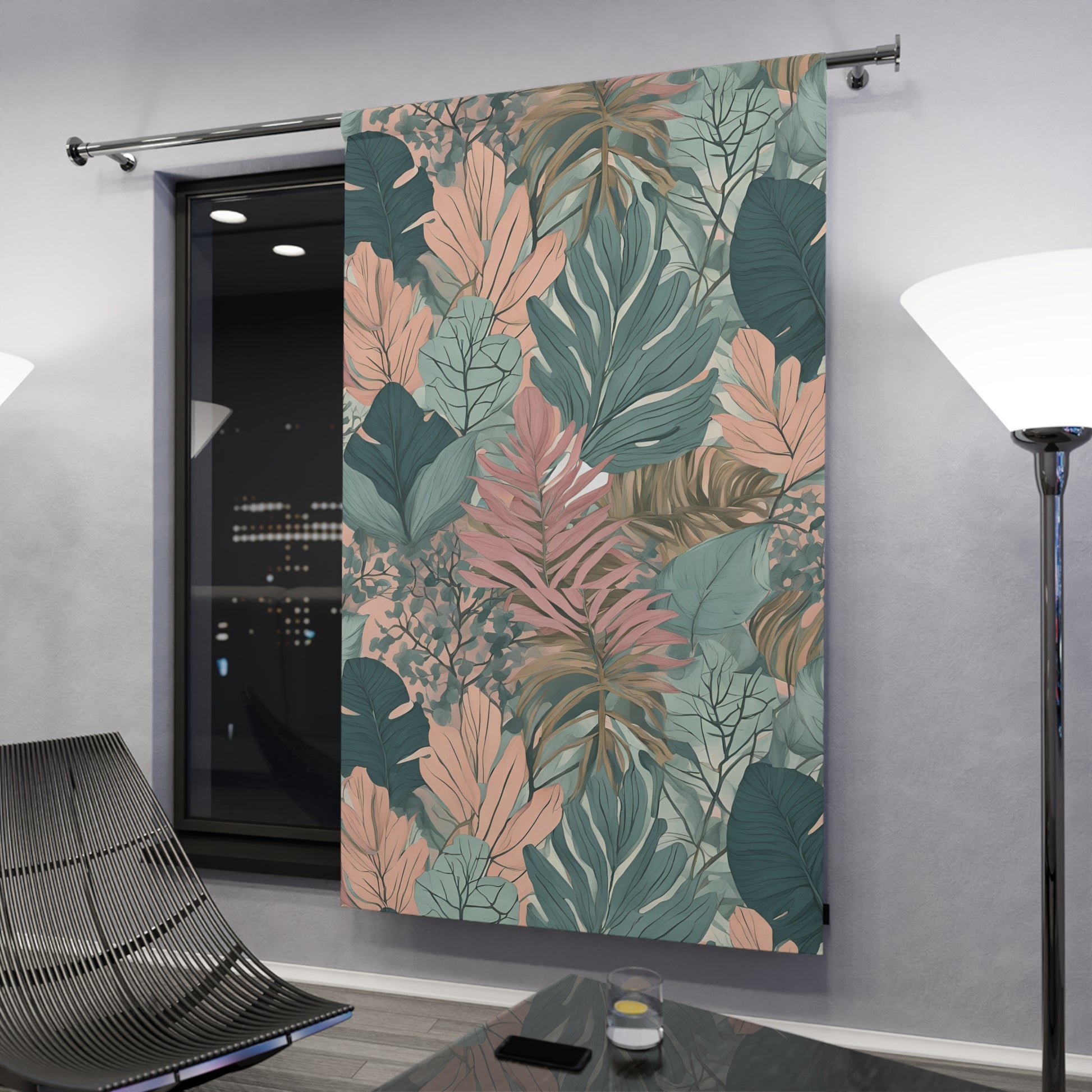Symphony of Leaves Window Curtains (1 Piece)