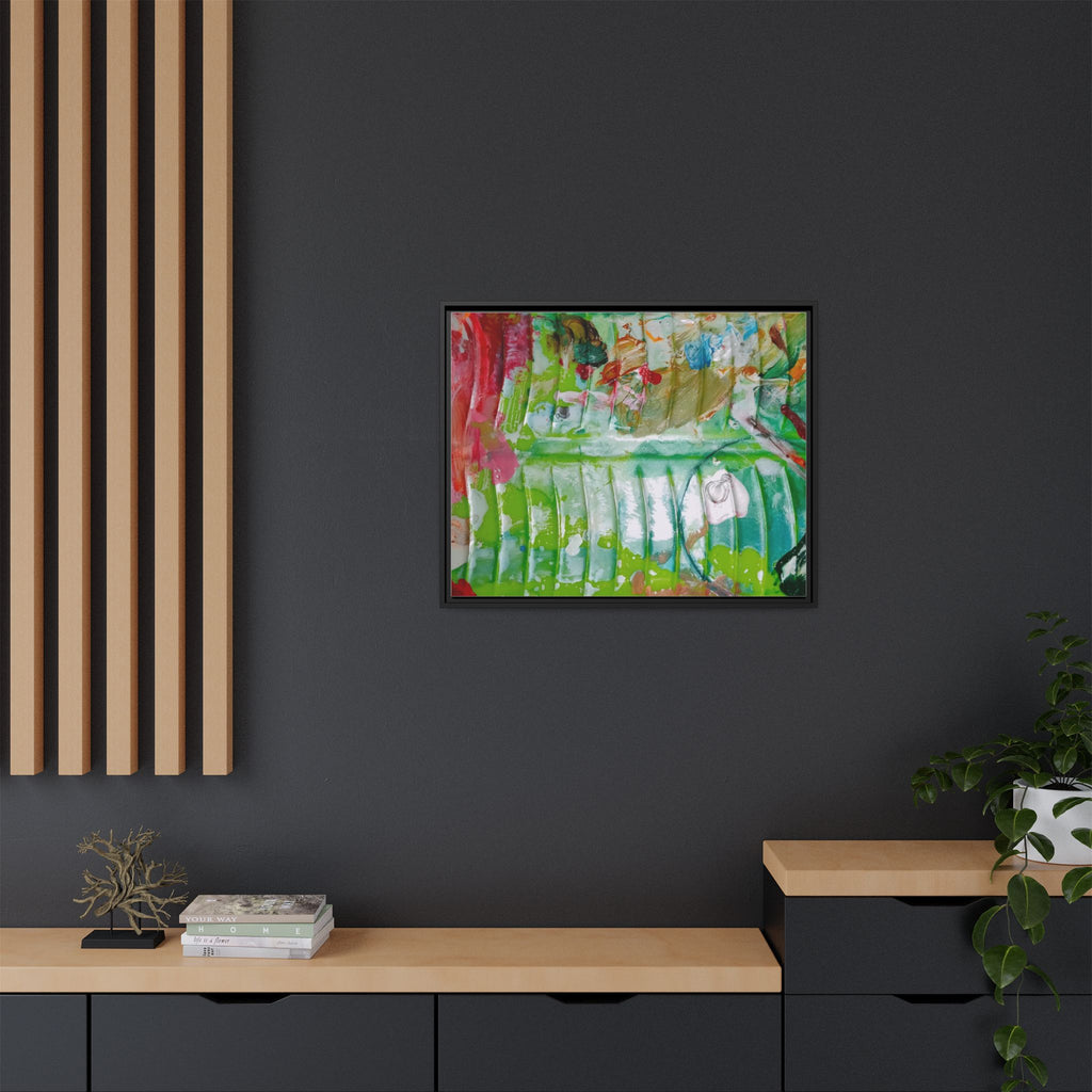 'A Mix of Life' Framed Canvas Art