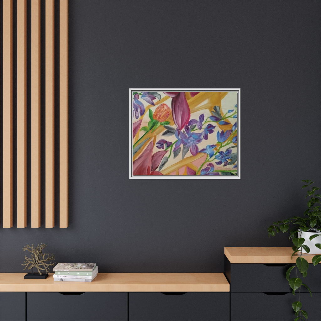'A Dream of Flowers' Framed Canvas Art