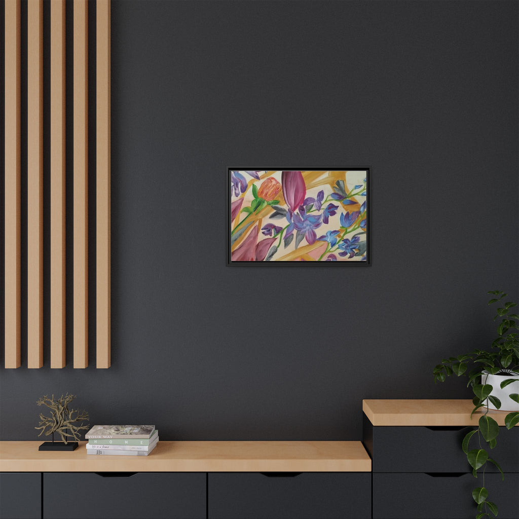'A Dream of Flowers' Framed Canvas Art