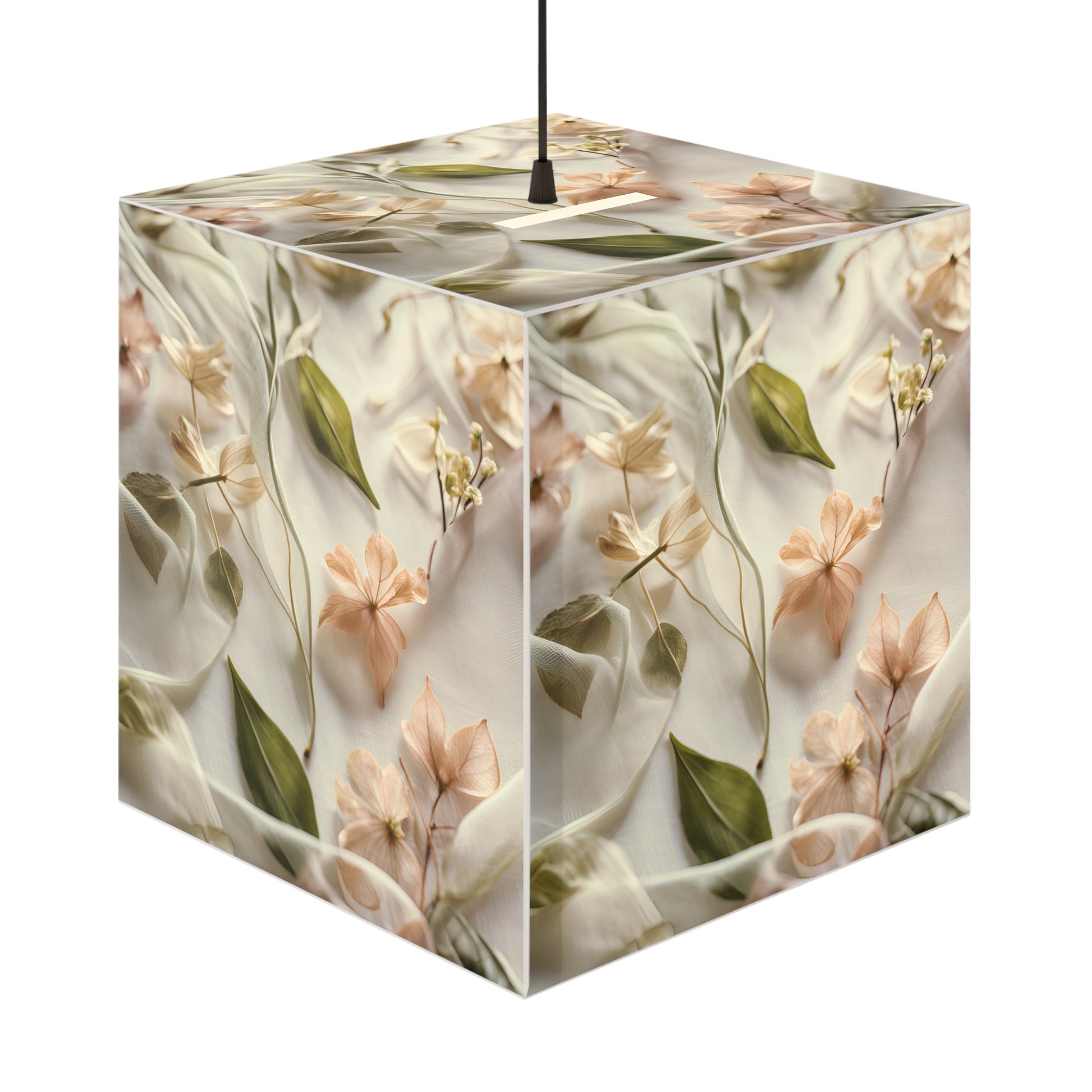 Botanical Elegance Light Cube Lamp Box