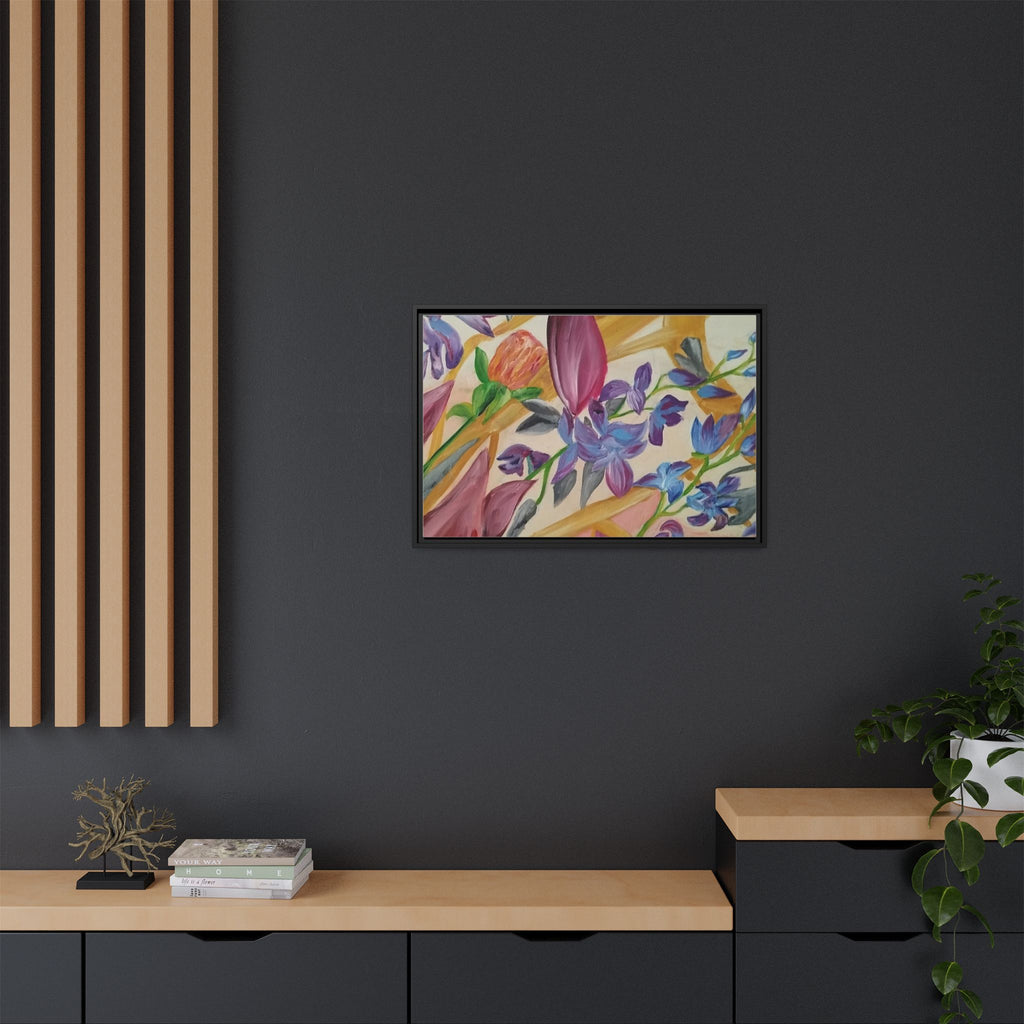 'A Dream of Flowers' Framed Canvas Art