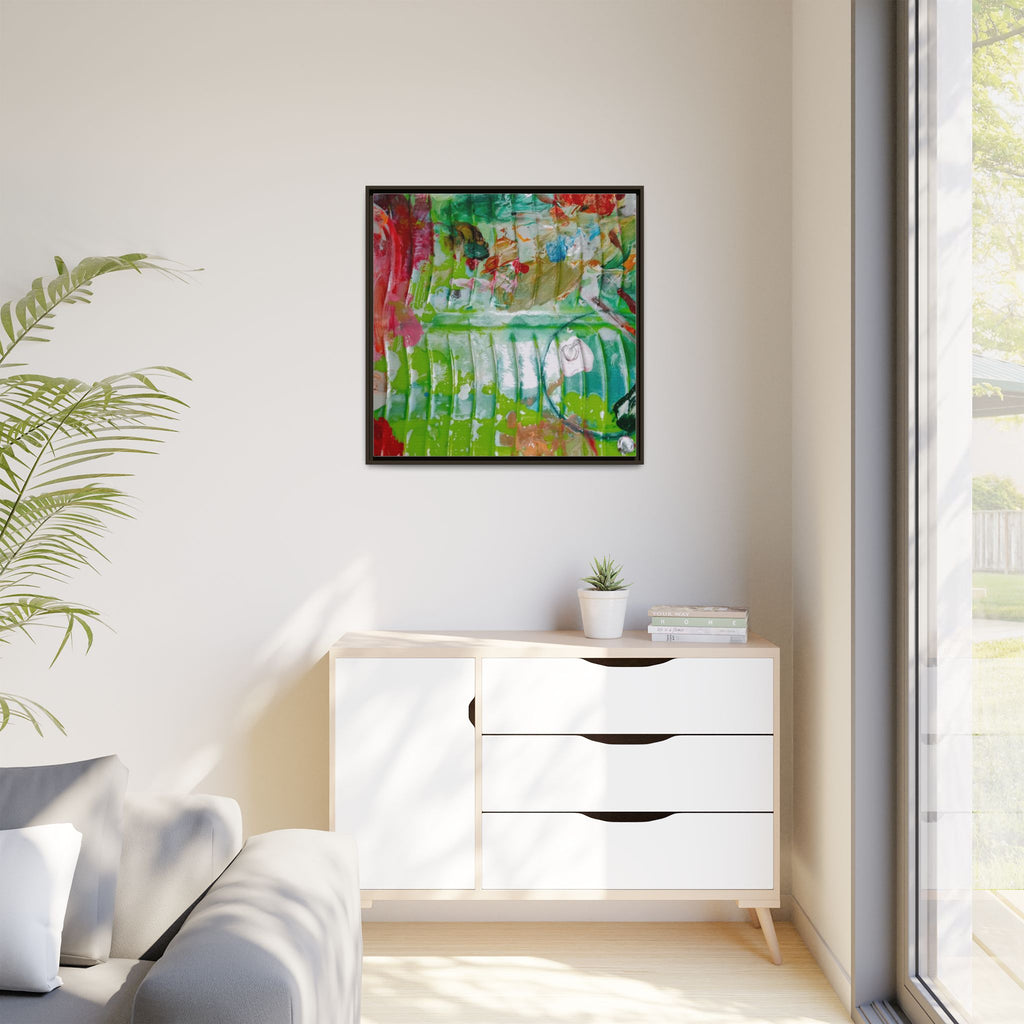 'A Mix of Life' Framed Canvas Art