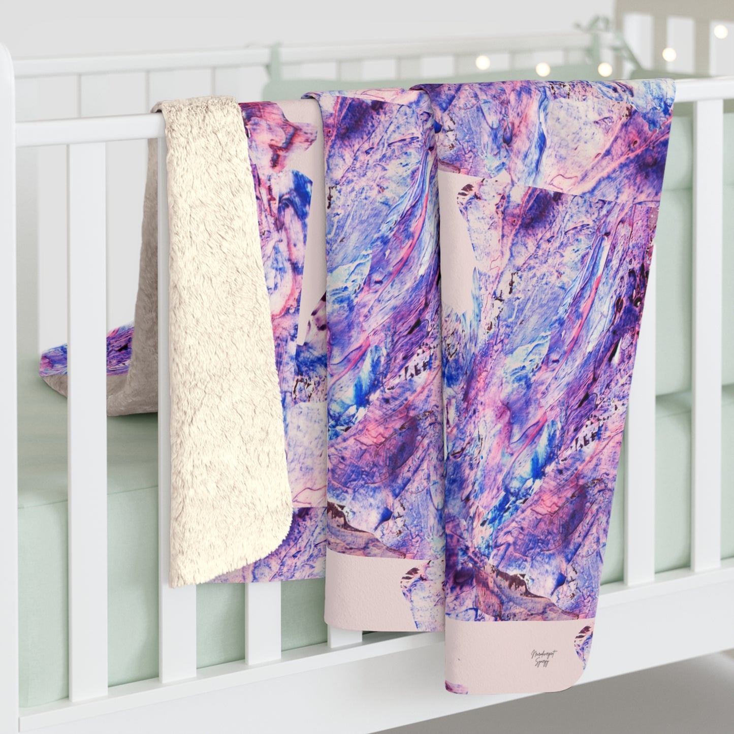 Butterfly by Lu Meng  Sherpa Fleece Blanket