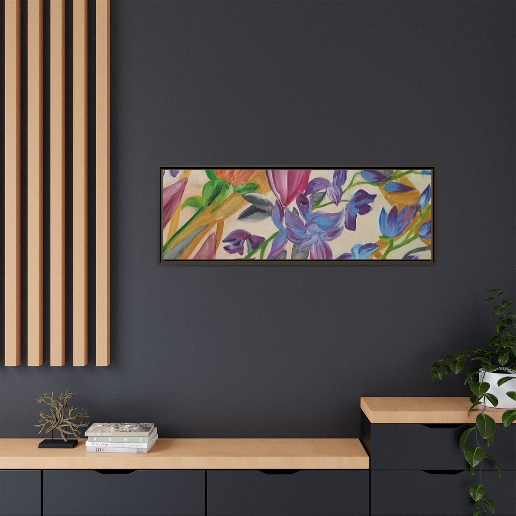 'A Dream of Flowers' Framed Canvas Art
