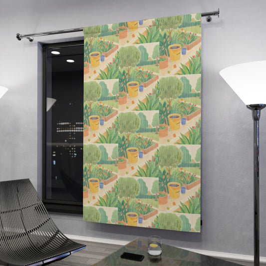 Rain Garden Window Curtain (1 Piece)
