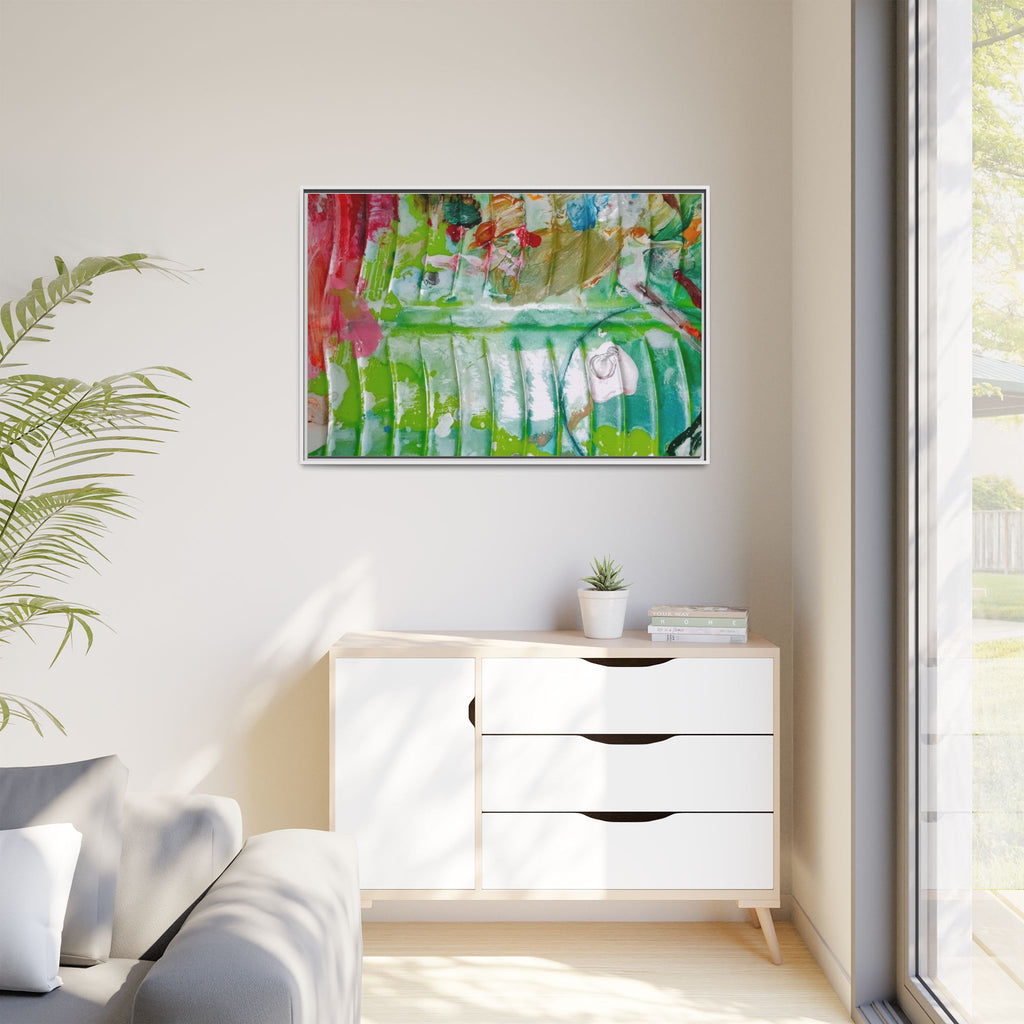 'A Mix of Life' Framed Canvas Art