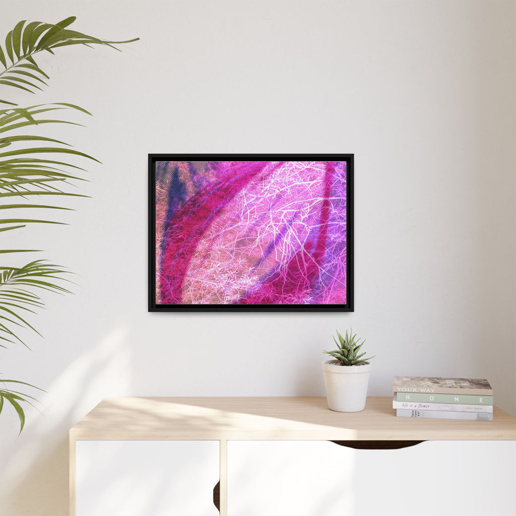 'A Bloom' Framed Canvas Art
