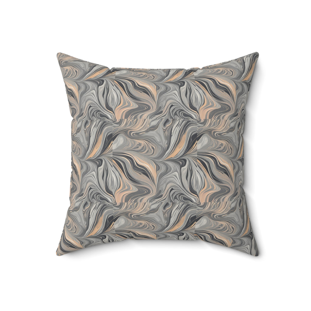 Stonescape Faux Suede Square Pillow