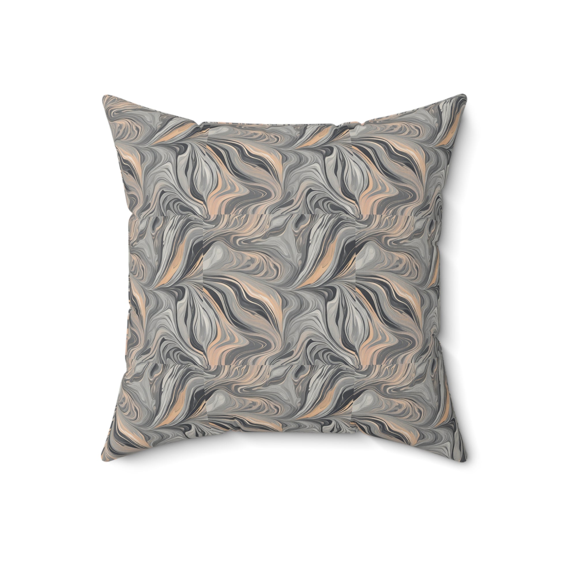Stonescape Faux Suede Square Pillow
