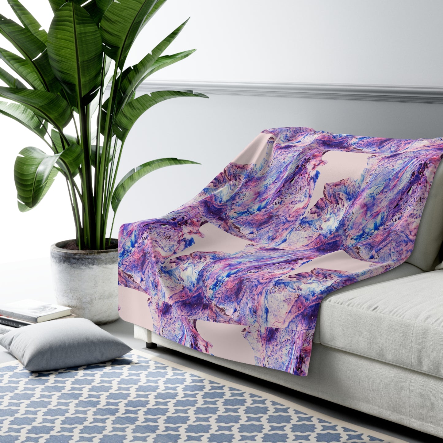 Butterfly by Lu Meng  Sherpa Fleece Blanket