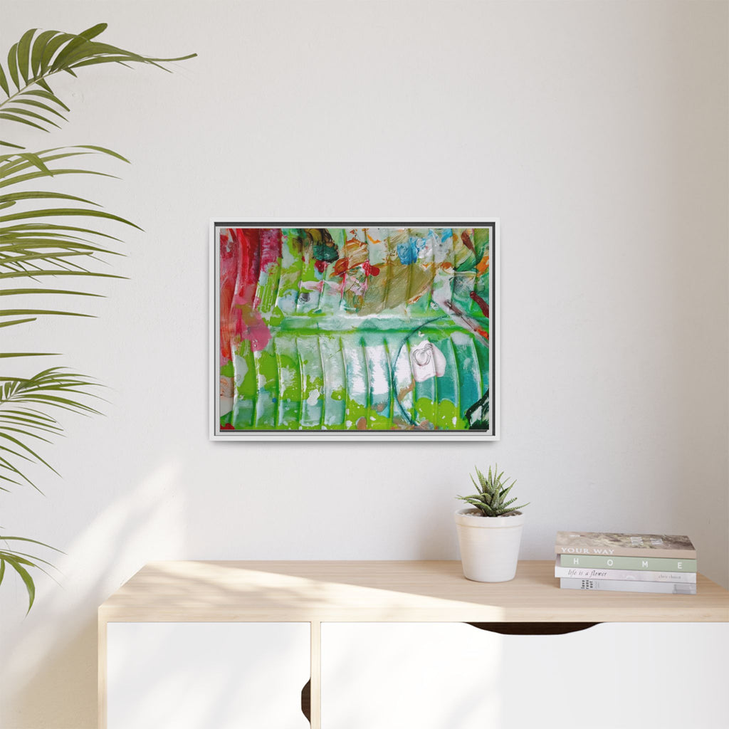 'A Mix of Life' Framed Canvas Art