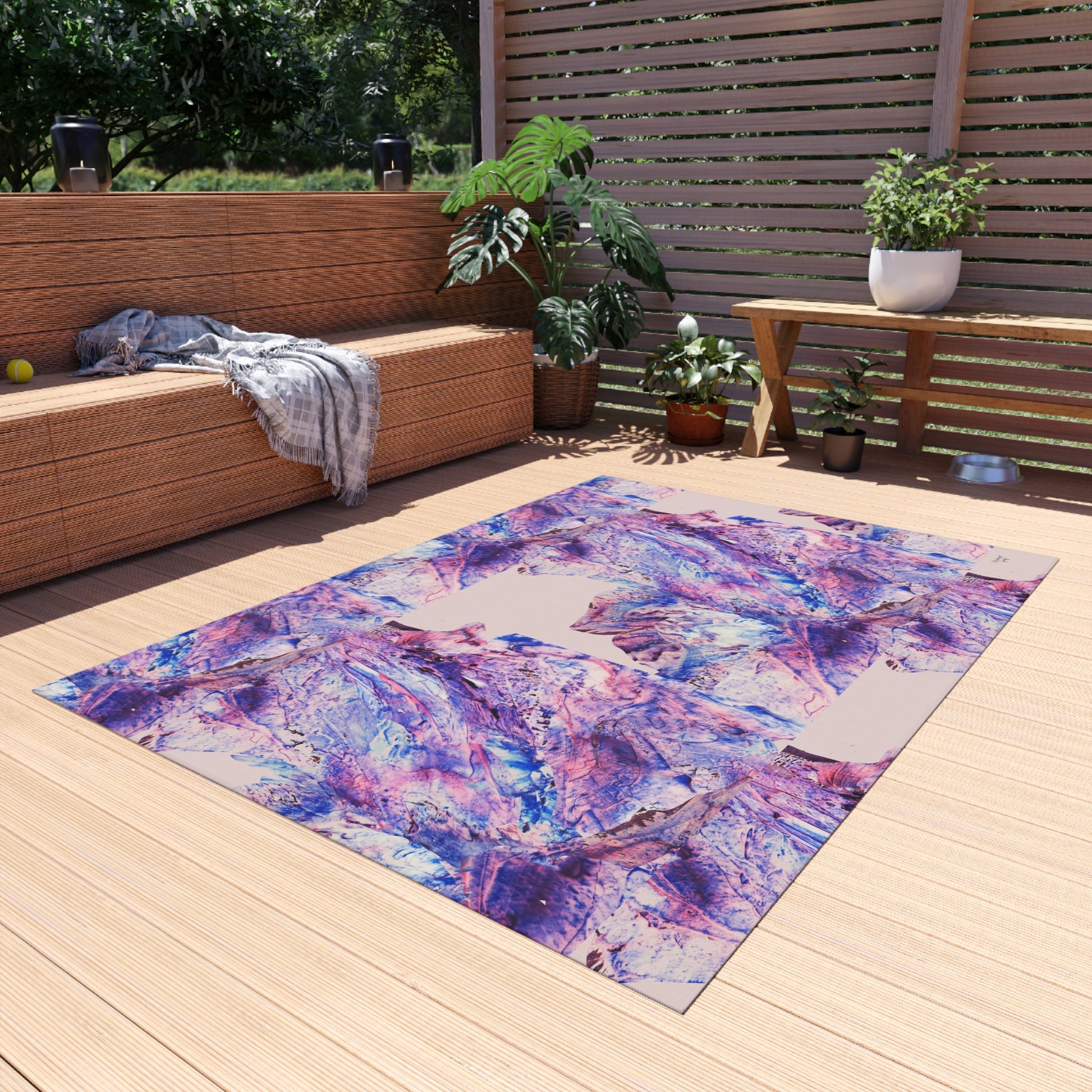 Butterfly by Lu Meng Outdoor Rug