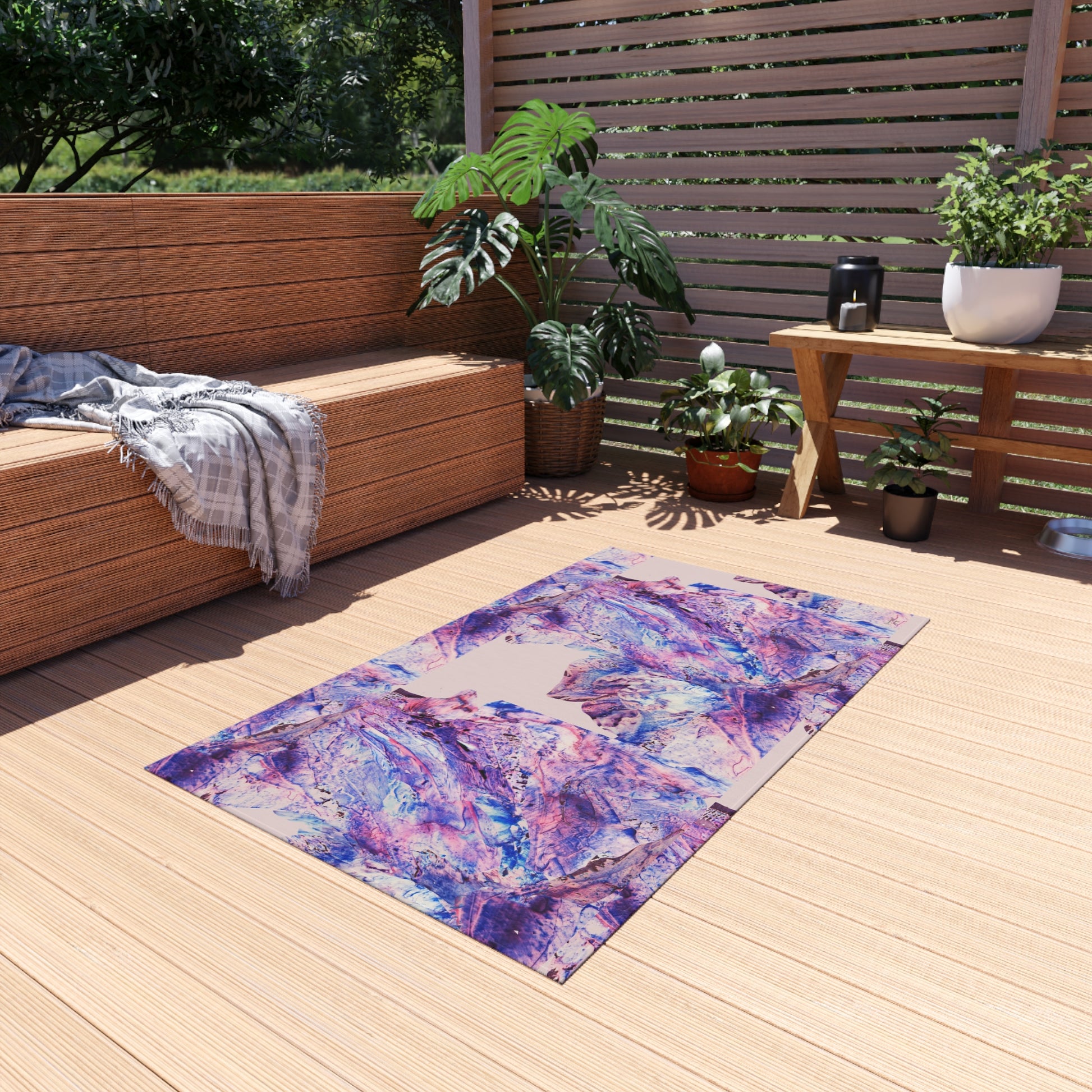 Butterfly by Lu Meng Outdoor Rug