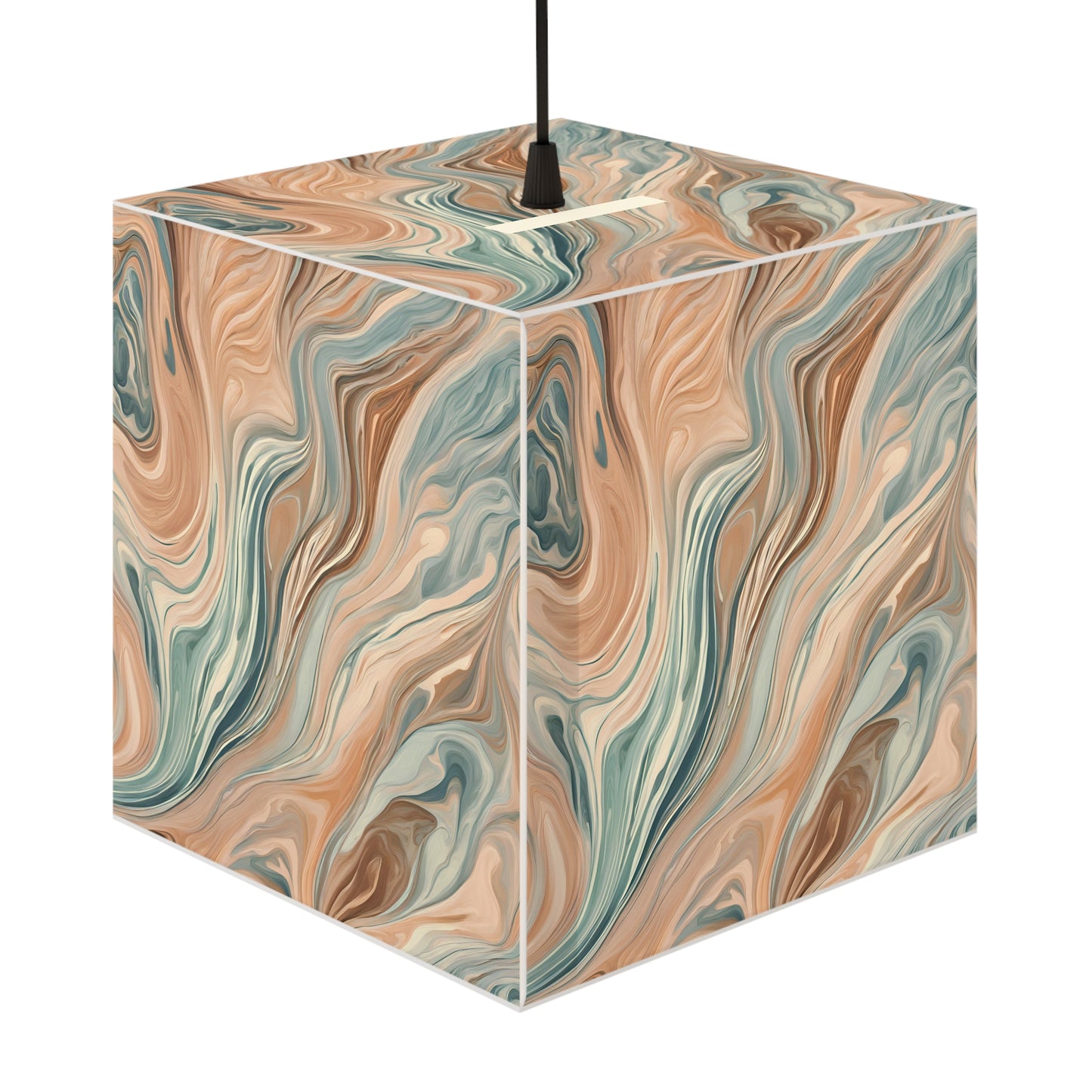 Mocha Elegance Light Cube Lamp