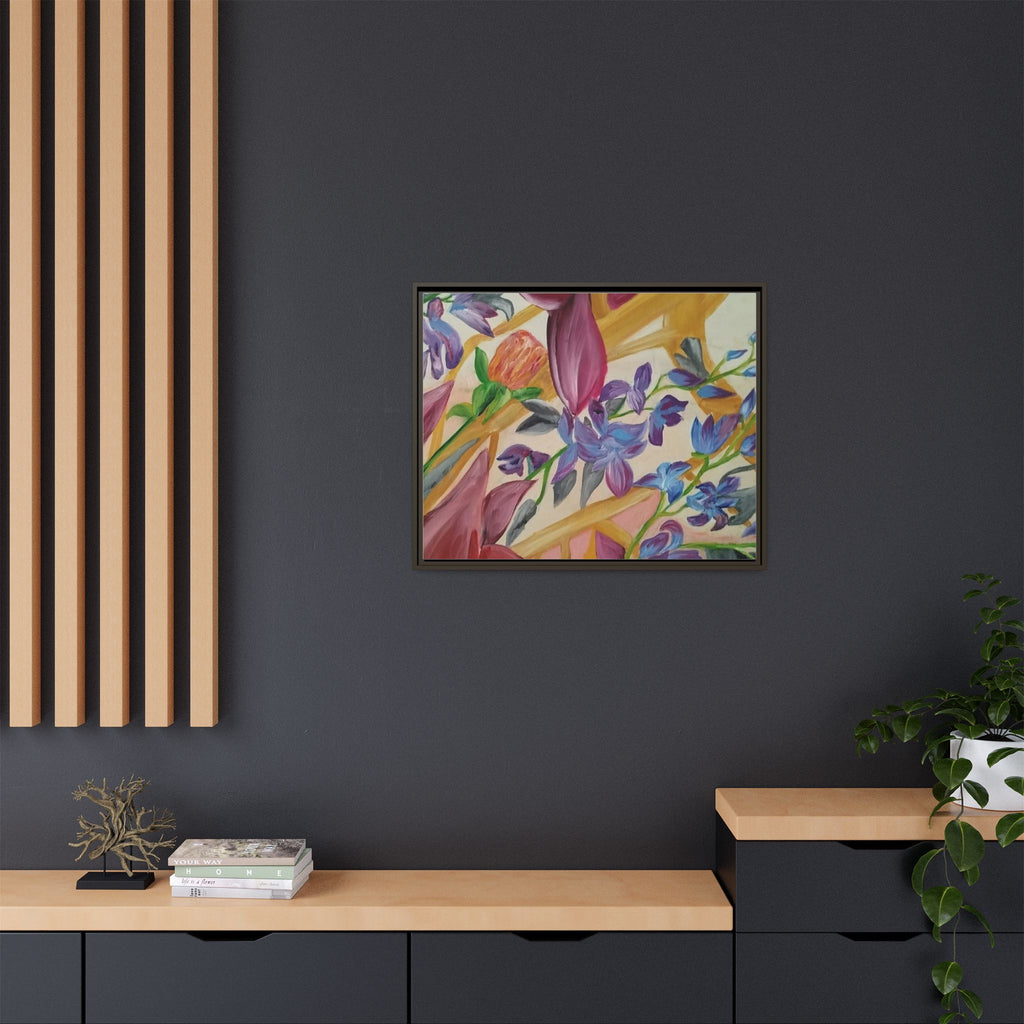 'A Dream of Flowers' Framed Canvas Art