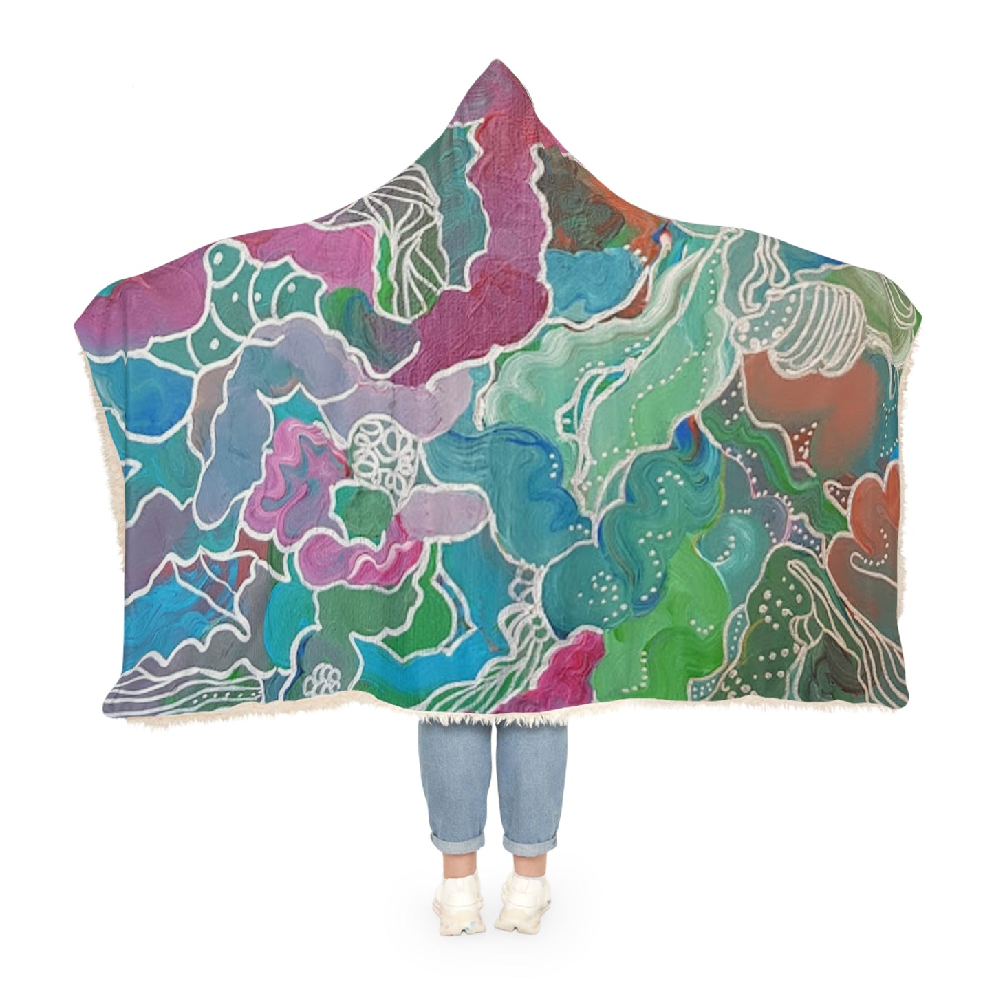 Spanish Water by Almendrohome Snuggle Blanket