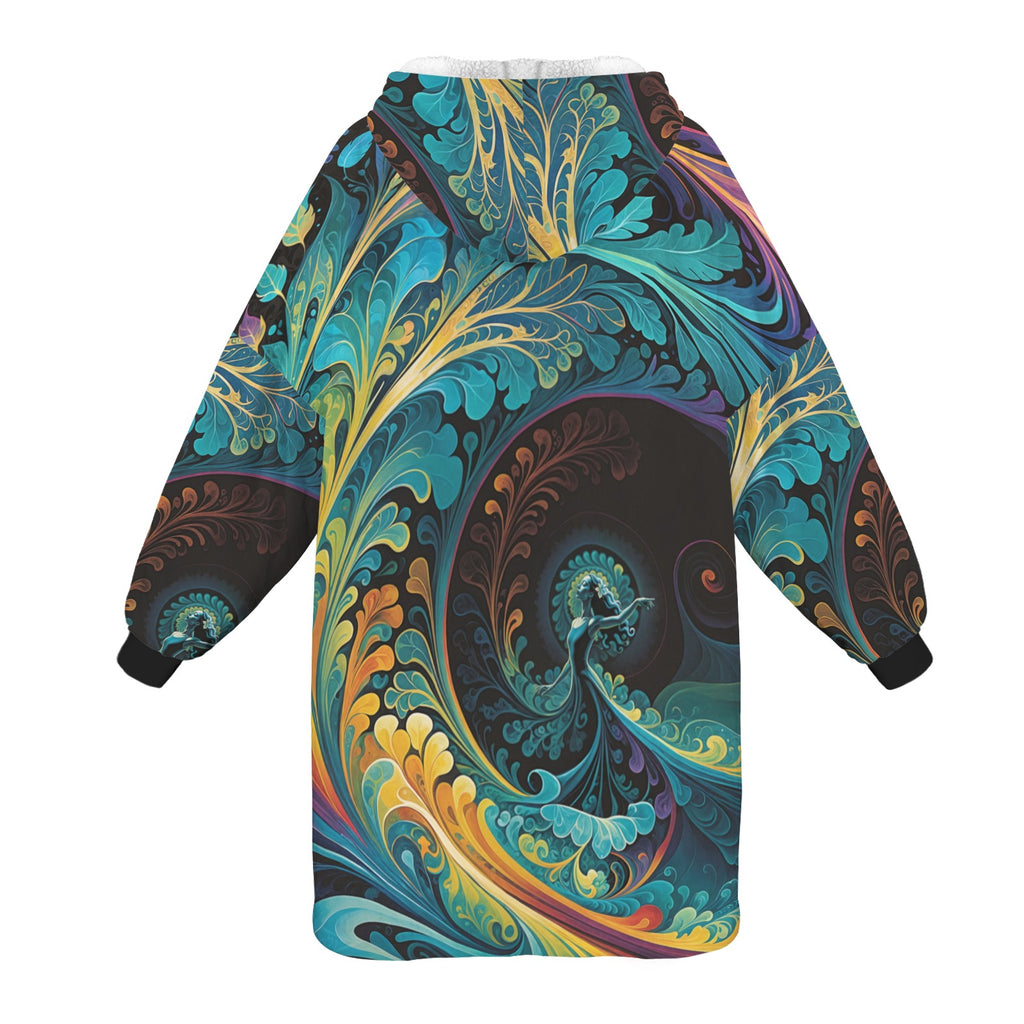 The Rhythm of Expression by Madland Unisex Blanket Hoodie