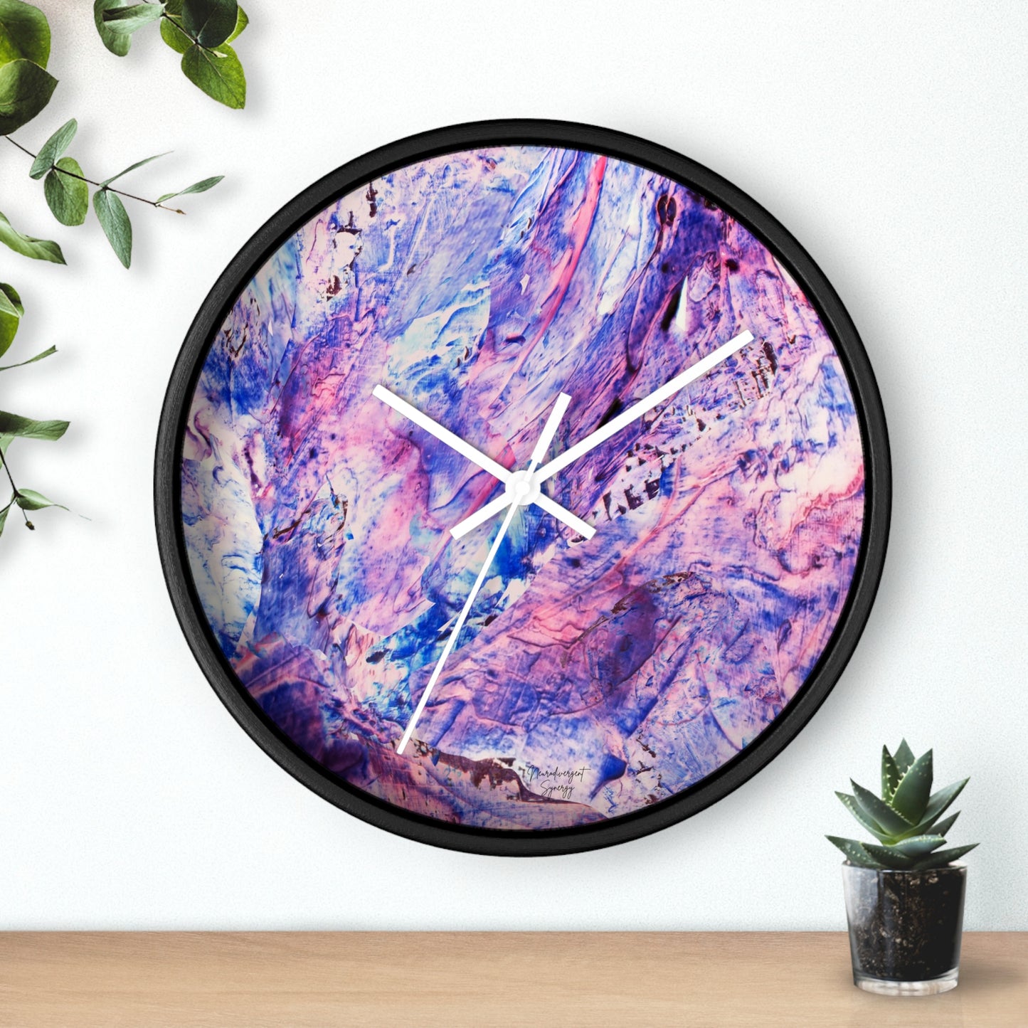 Butterfly by Lu Meng  Wall Clock