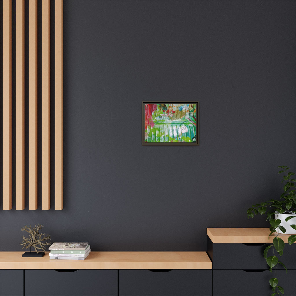 'A Mix of Life' Framed Canvas Art