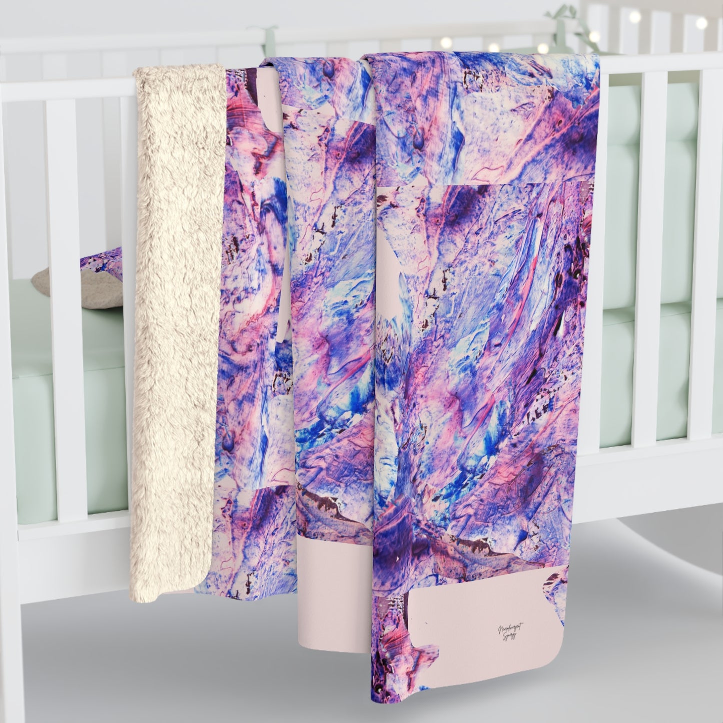 Butterfly by Lu Meng  Sherpa Fleece Blanket
