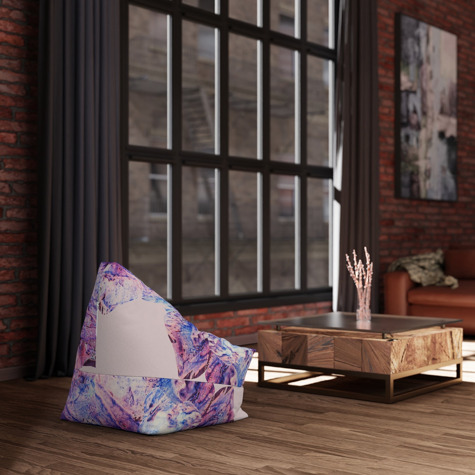 Butterfly by Lu Meng  Bean Bag Chair Cover