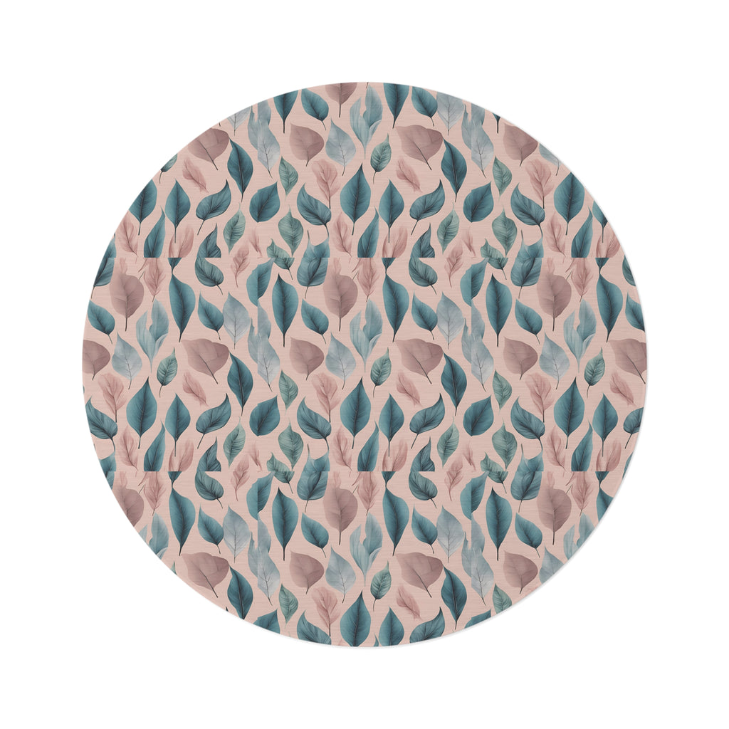 Verdant Blossom Round Rug