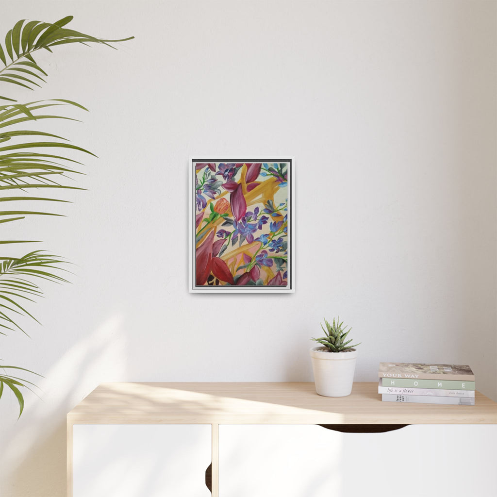 'A Dream of Flowers' Framed Canvas Art