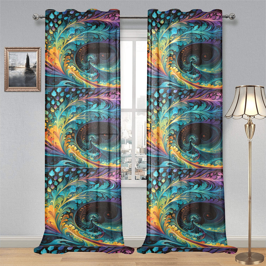 The Rhythm of Expression Curtain (Two-Piece)