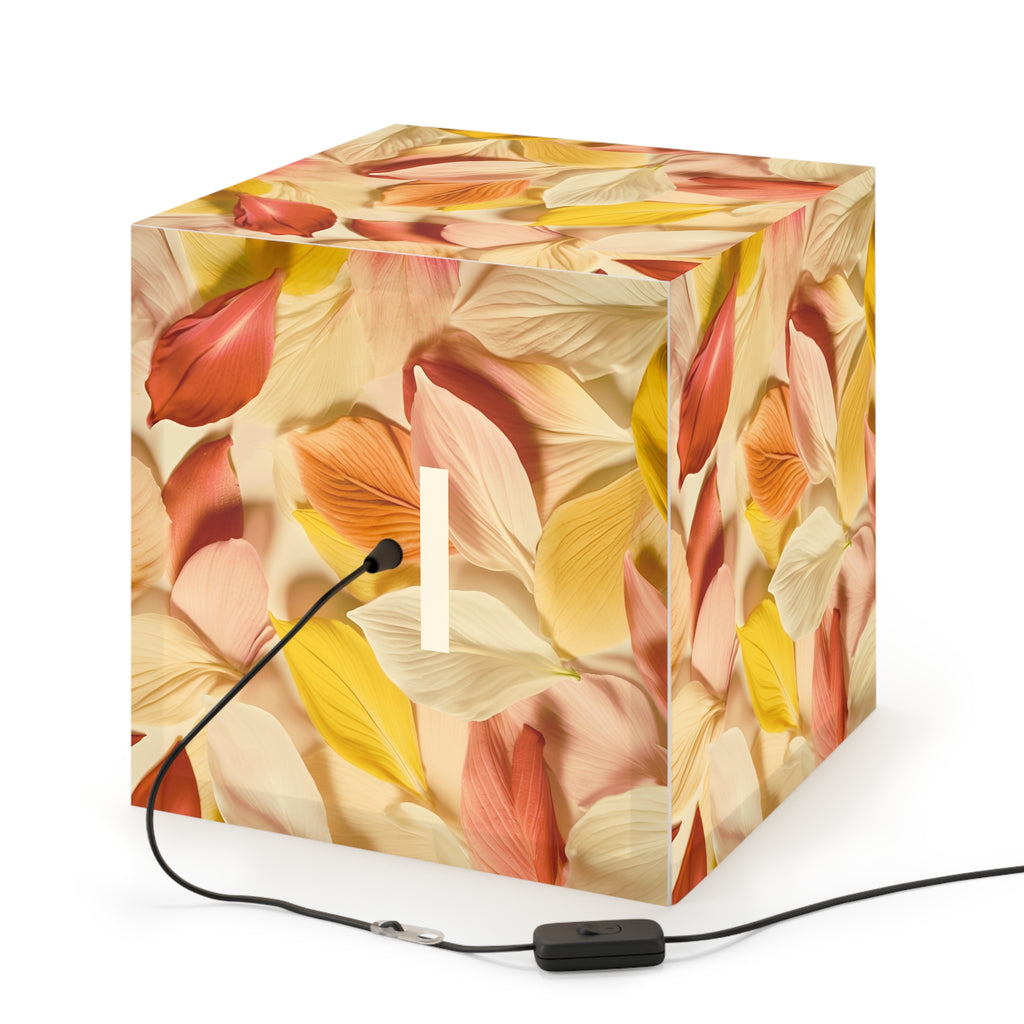 Textured Petals Light Cube Lamp Box