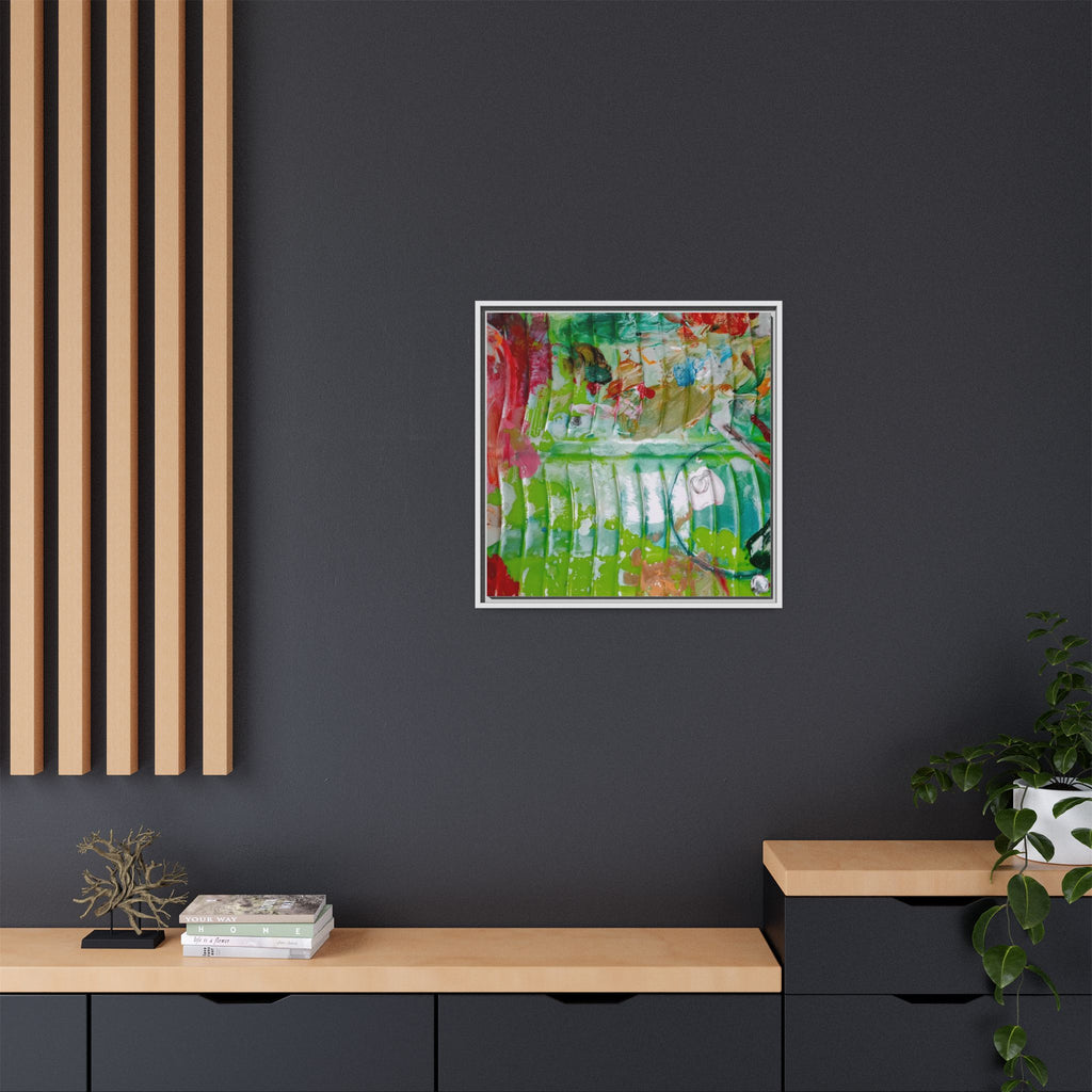 'A Mix of Life' Framed Canvas Art