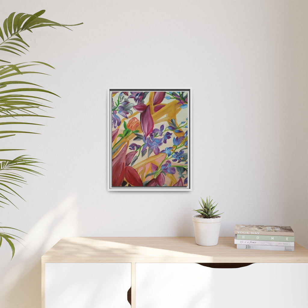'A Dream of Flowers' Framed Canvas Art