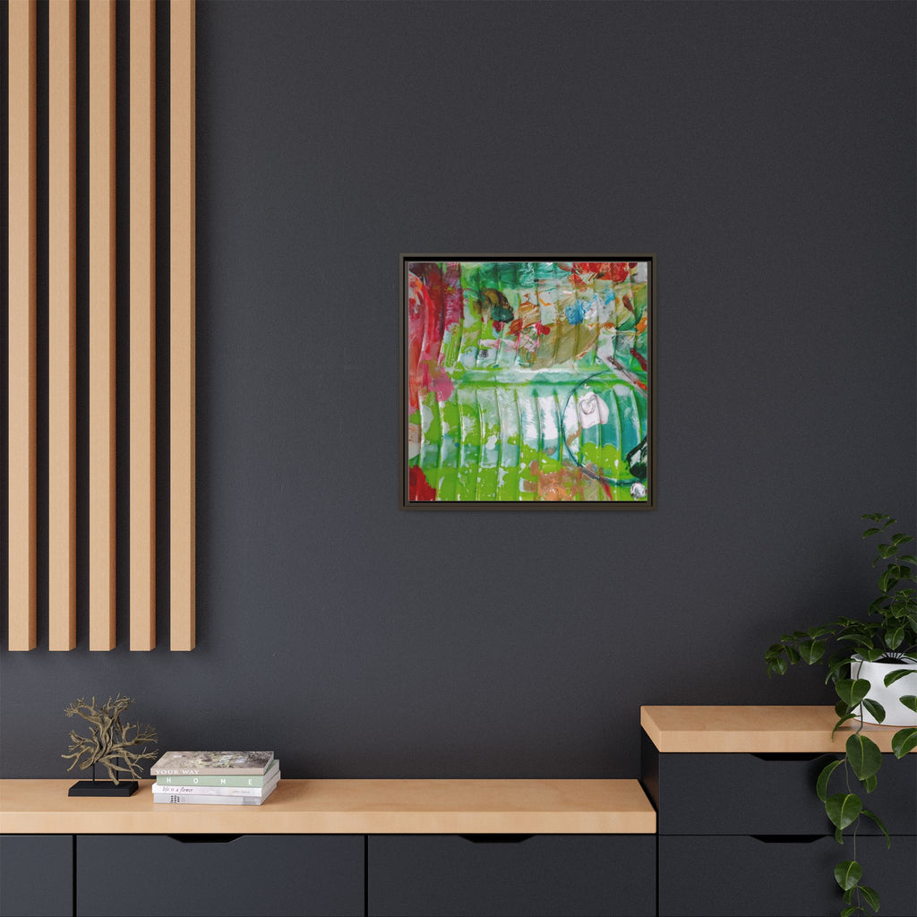 'A Mix of Life' Framed Canvas Art