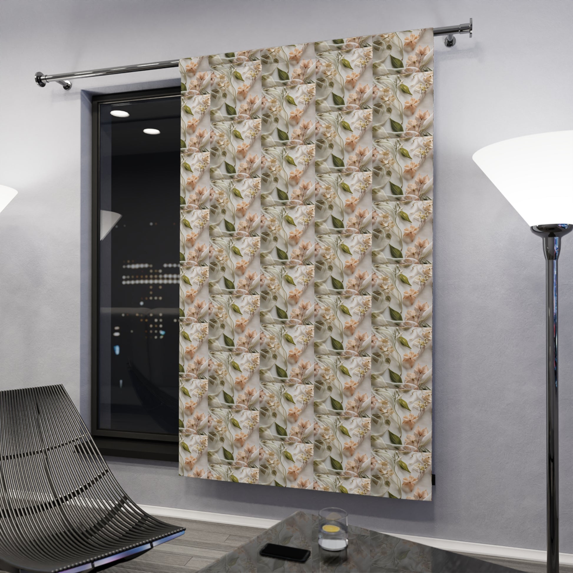 Botanical Elegance Window Curtains (1 Piece)