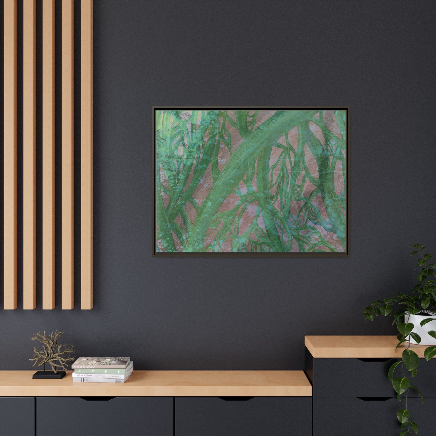 Inner Depths Framed Canvas Art