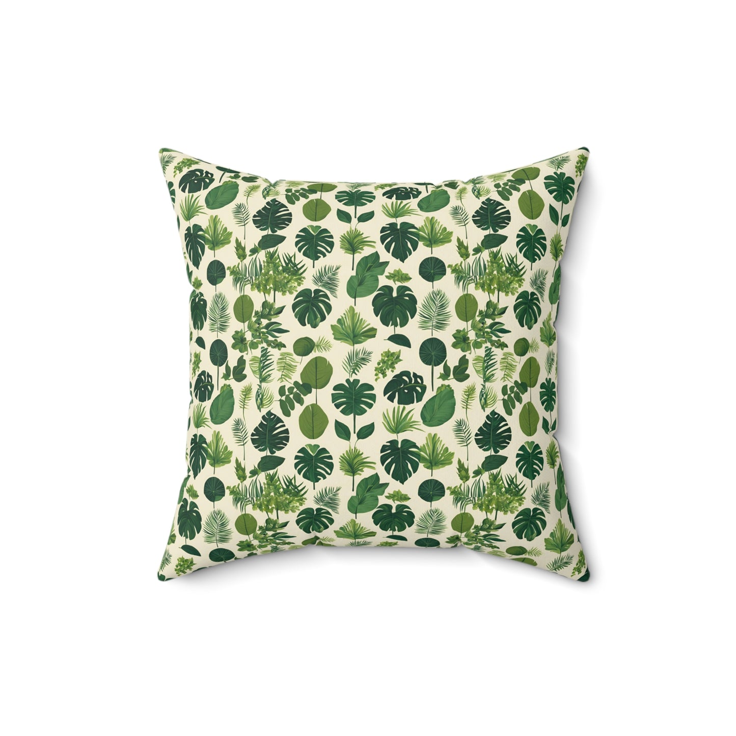 Botanical Bliss Faux Suede Square Pillow