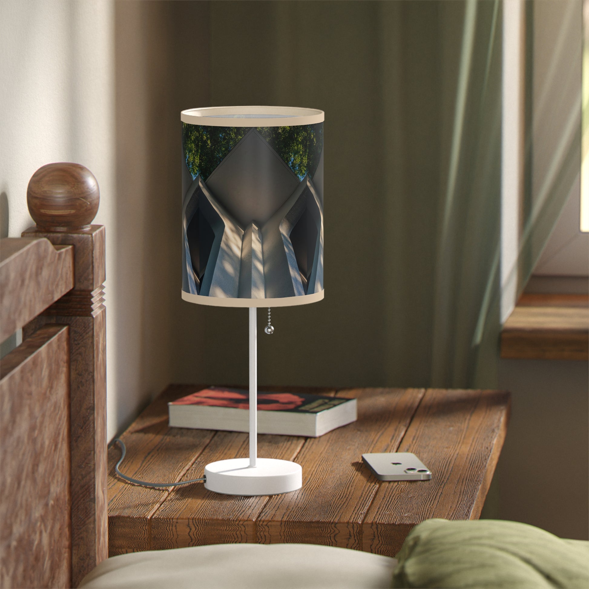 Geometric Corner Table Lamp