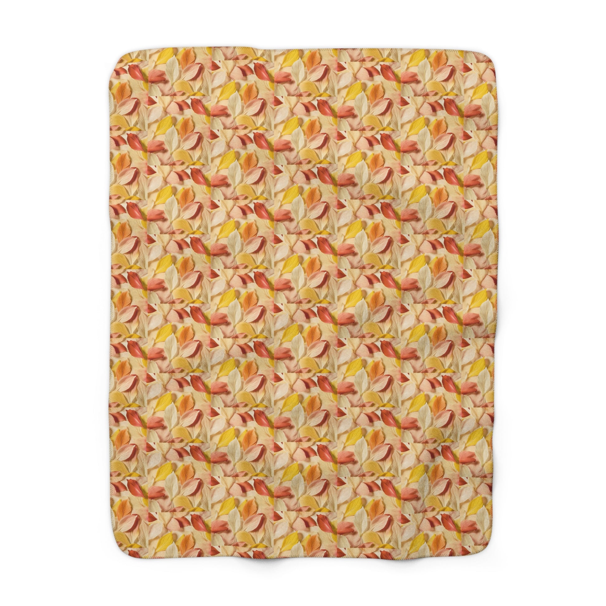 Textured Petals Sherpa Fleece Blanket