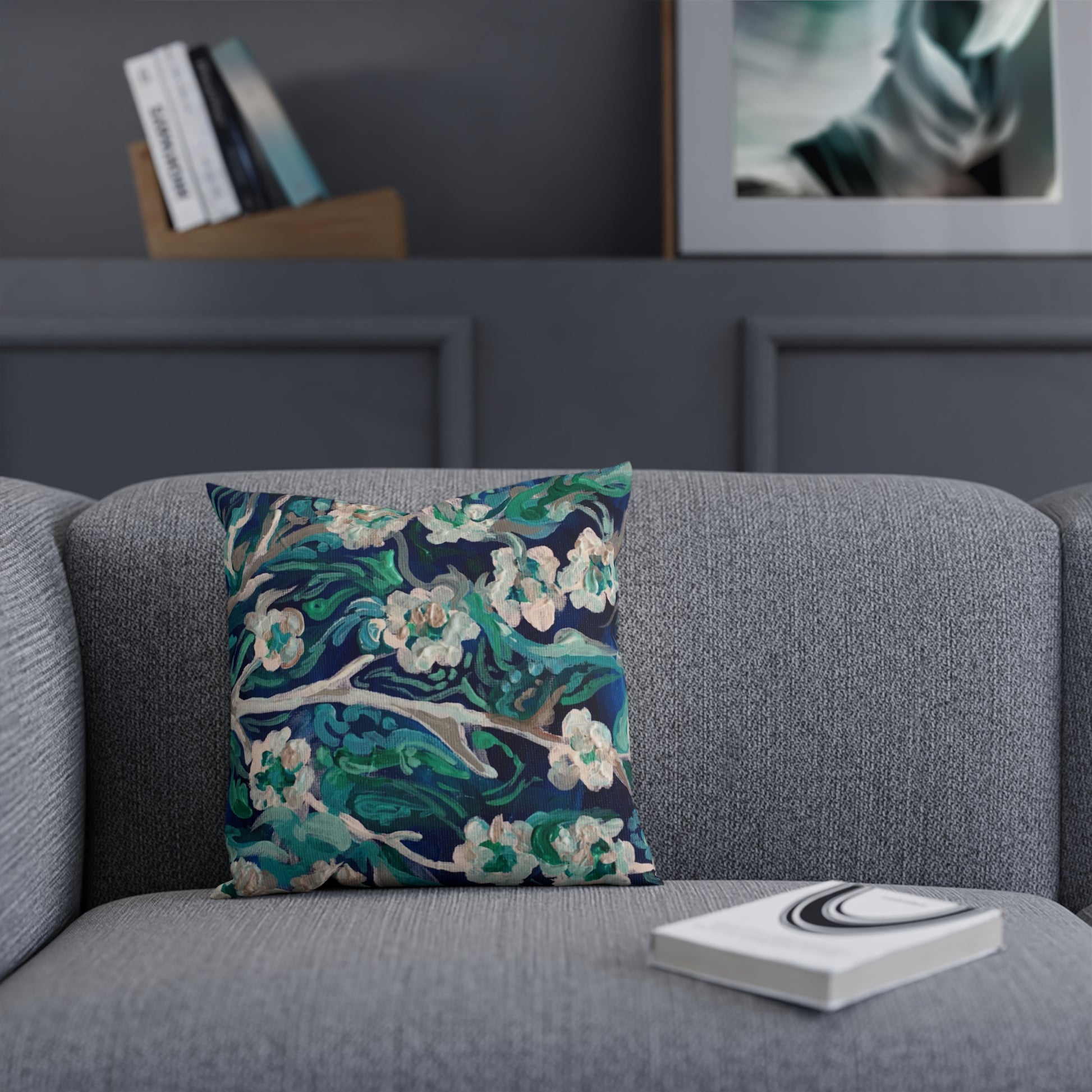 Flowers at Water by Almendrohome Pillow