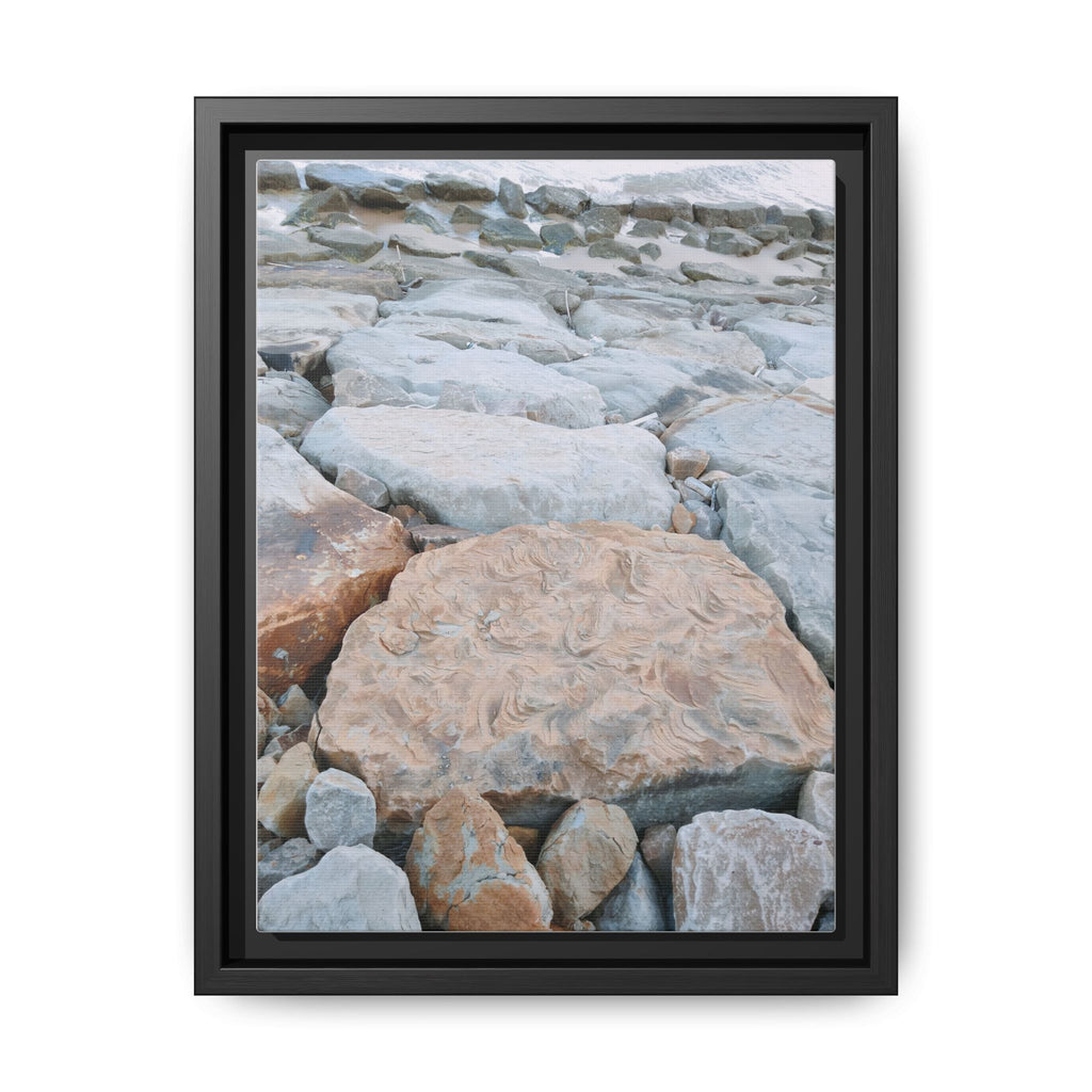'A Time' Framed Canvas Art