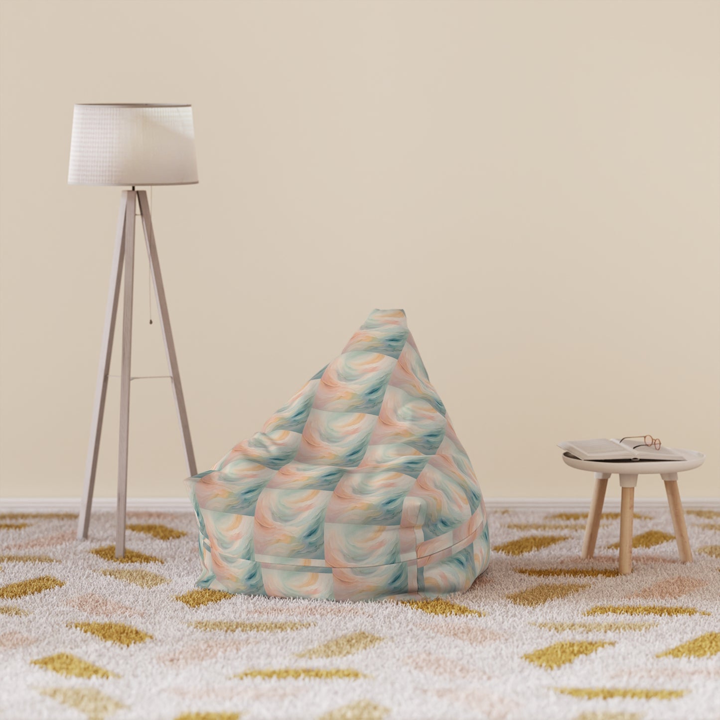 Ethereal Waves Bean Bag Chair Cover