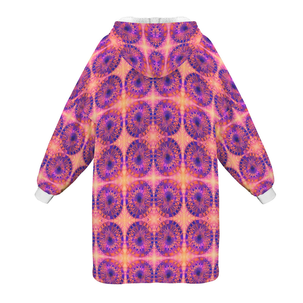 Net Circles by Uta Feinstein Unisex Blanket Hoodie