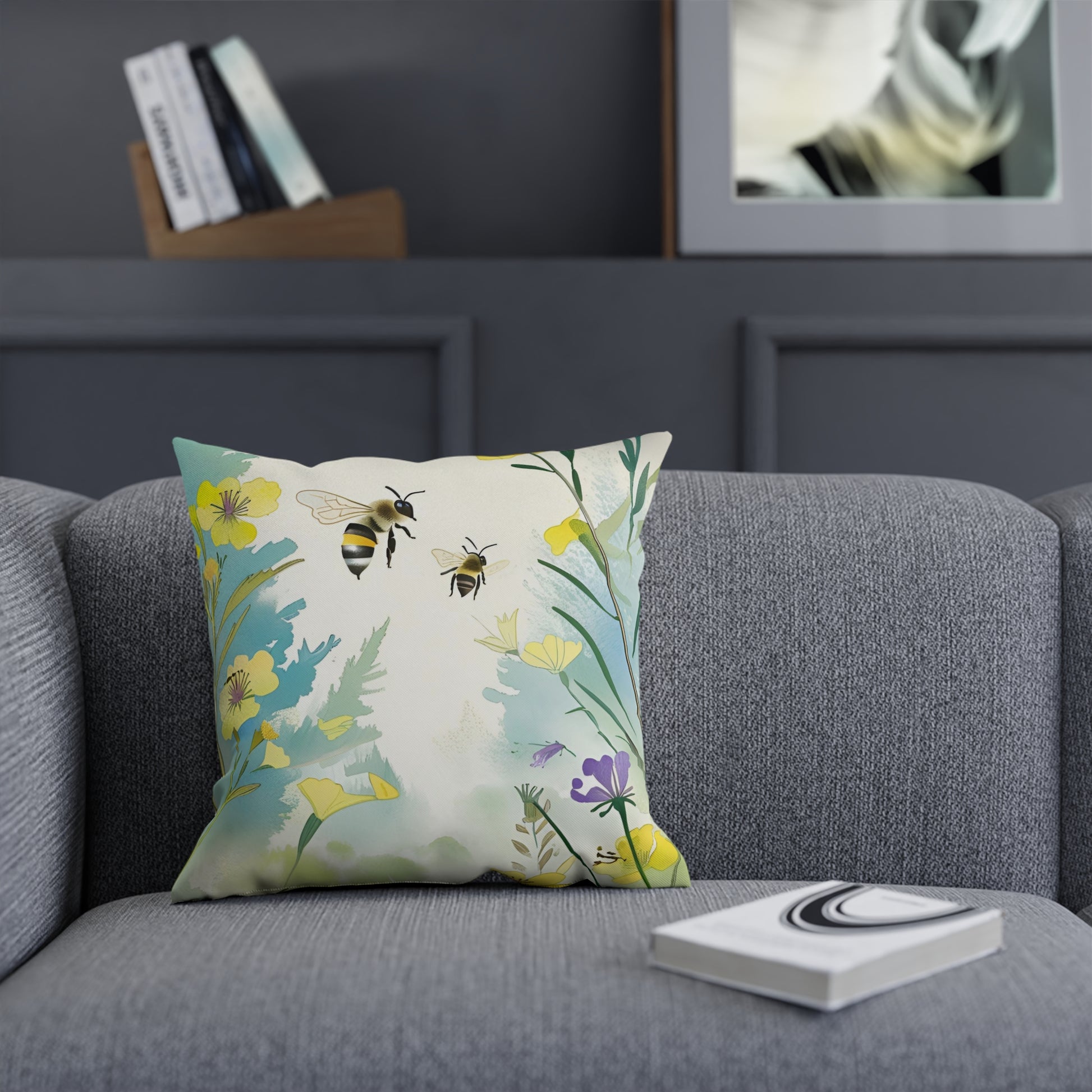 Bee Garden Eco-Friendly Pillow